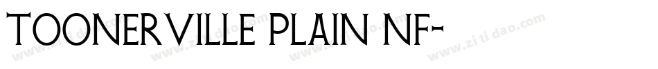 Toonerville Plain NF字体转换
